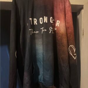 Gradient Hoodie with Inspirational Text